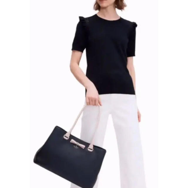 kate spade new york(ケイトスペードニューヨーク)のリサ様専用【新品】kate spade リボンのトートバッグ　A4対応 レディースのバッグ(トートバッグ)の商品写真