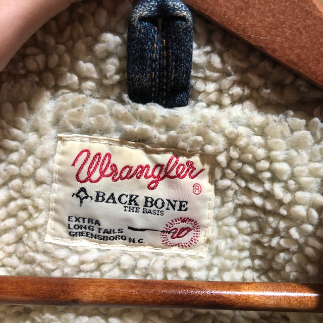 Wrangler(ラングラー)のwrangler BACKBONEコラボ　ボアジャケット メンズのジャケット/アウター(Gジャン/デニムジャケット)の商品写真