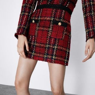 ザラ(ZARA)のZARA♥チェック柄ミニスカート(ミニスカート)