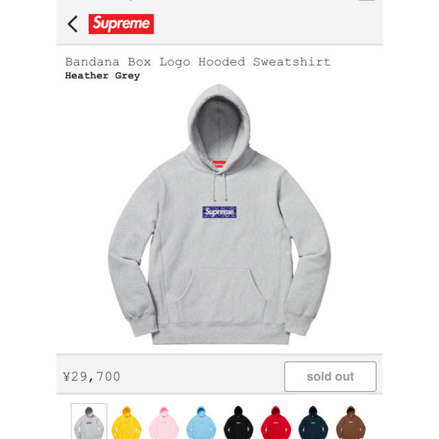 Bandana Box Logo Hooded Sweatshirtメンズ