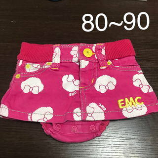 アースマジック(EARTHMAGIC)のアースマジック  スカート ピンク総柄 80〜90(パンツ/スパッツ)
