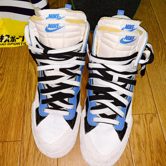 NIKE BLAZER MID SACAI Legend BLUE靴/シューズ