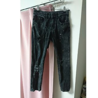 ザラキッズ(ZARA KIDS)のZARA キッズ ダメージデニム 新品未使用 スタッズ(パンツ/スパッツ)