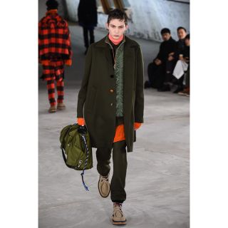 サカイ(sacai)のSacai 18AW ドッキング　コート　カーキ　グリーン　チェスター　MA-1(チェスターコート)