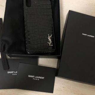 サンローラン(Saint Laurent)のサンローラン　スマホケースX、XS用　新品未使用(iPhoneケース)