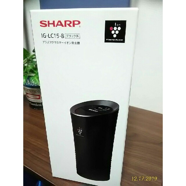 SHARP(シャープ)のプラズマクラスター　IG-LC15-B　ブラック系　新品(未使用未開封) 自動車/バイクの自動車(車内アクセサリ)の商品写真