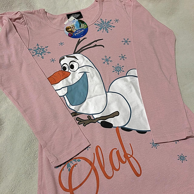 アナと雪の女王(アナトユキノジョオウ)のアナと雪の女王　オラフ長袖Tシャツ　M レディースのトップス(Tシャツ(長袖/七分))の商品写真