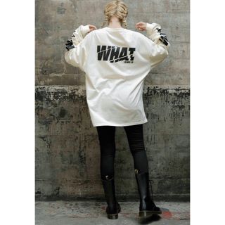 トリプルエー(AAA)のiamwhatiam ロングTシャツ クリーム(その他)