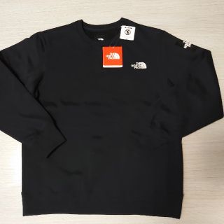 ザノースフェイス(THE NORTH FACE)のノースフェイス スクエアロゴクルー NT61931 L ブラック 黒 K 希少(スウェット)