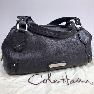 コールハーン(Cole Haan)の【美品】コールハーン ダークブラウン色 ハンドバッグ 保存袋付(ハンドバッグ)