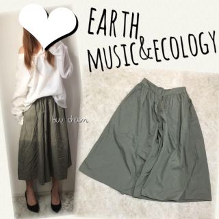 アースミュージックアンドエコロジー(earth music & ecology)のearth music&ecology♡ガウチョパンツ(カジュアルパンツ)