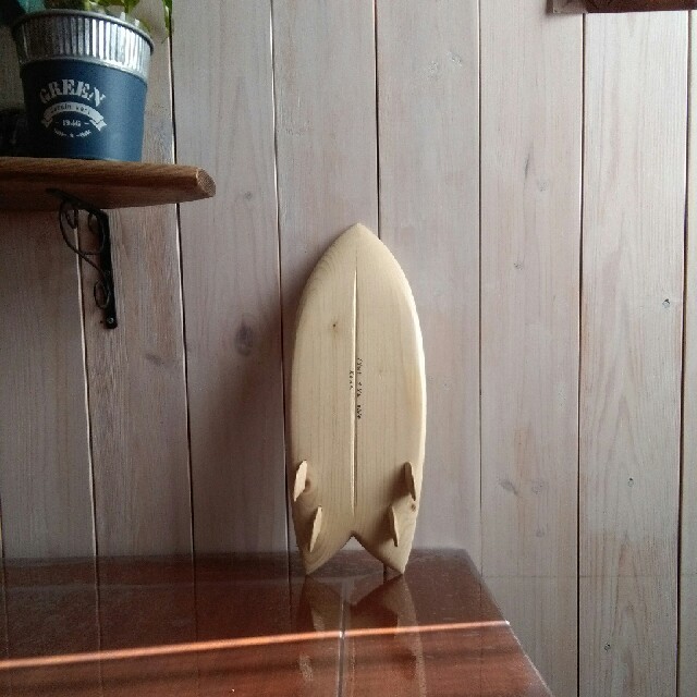 １フィートインテリア木製サーフボード