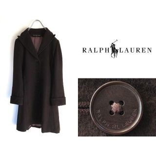 ラルフローレン(Ralph Lauren)の美品 高級 ラルフローレン カシミヤウールビーバー シングルコート 9 日本製(その他)