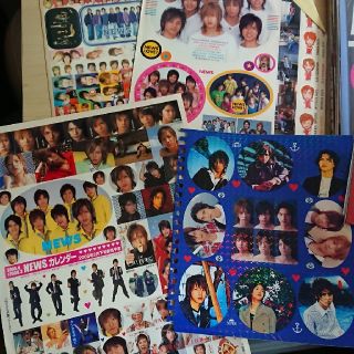 ニュース(NEWS)のジャニーズ✳ステッカー(アイドルグッズ)