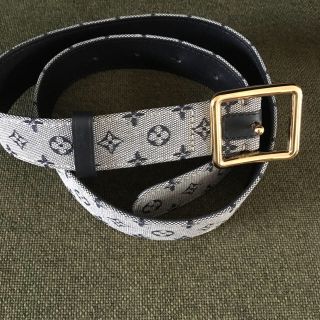 ルイヴィトン(LOUIS VUITTON)のhmhn 様 ルイヴィトン  ベルト 80㎝ ブルー 青 モノグラムミニ デニム(ベルト)