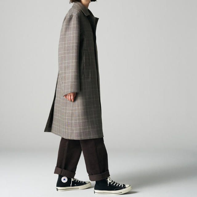 ロングコートLeno&co STAND FALL COLLAR COAT size01