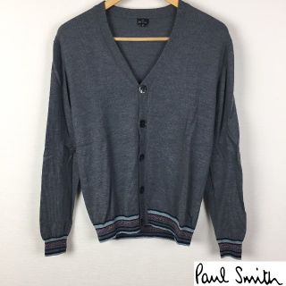 ポールスミス(Paul Smith)の美品 ポールスミス 長袖カーディガン グレー サイズM(カーディガン)