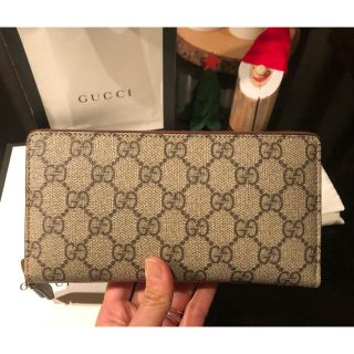 グッチ(Gucci)のGUCCI グッチ GGスプリームキャンバス  ジップアラウンドウォレット 財布(財布)