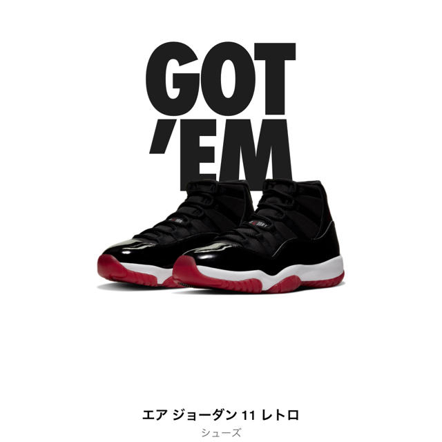 NIKE - 【マホタテ様専用】エアジョーダン11 BRED 28cm