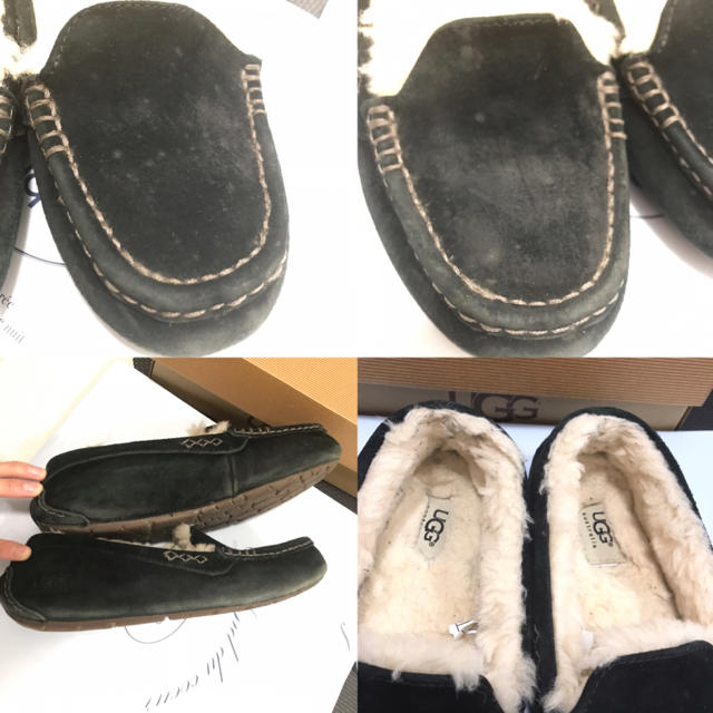 UGG(アグ)のまみ様☆UGG アンスレー　モカシン　24cm  ブラック レディースの靴/シューズ(スリッポン/モカシン)の商品写真