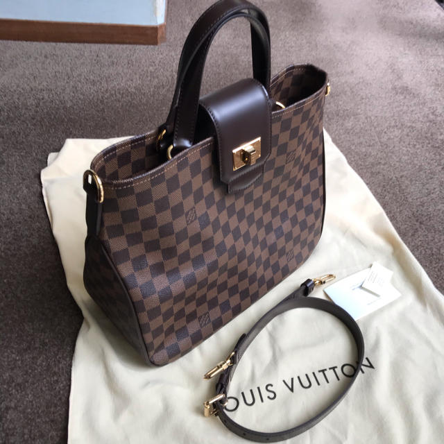 LOUIS VUITTON ルイヴィトン　
カバ・ローズベリー N41177 エベヌ　
ダミエ 2Wayバッグ レディース　
【正規品】【美品】　
【買蔵】