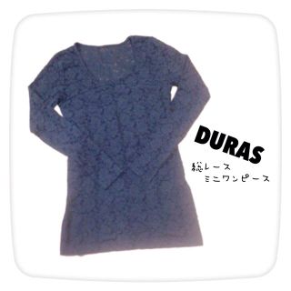 デュラス(DURAS)のDURAS / 総レースミニワンピース(ミニワンピース)