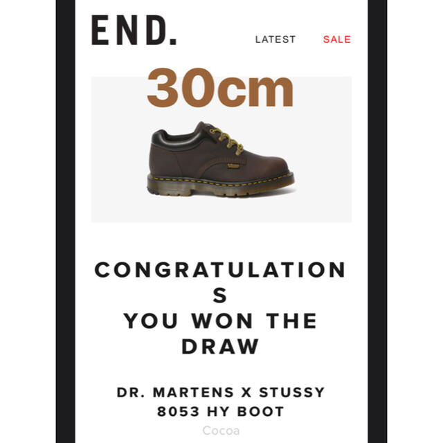 Dr.Martens(ドクターマーチン)のdr.martens × stussy 8053 HY COCOA メンズの靴/シューズ(ブーツ)の商品写真
