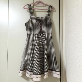 フィント(F i.n.t)の♡フィント♡裾ロゴキャミワンピース(ひざ丈ワンピース)