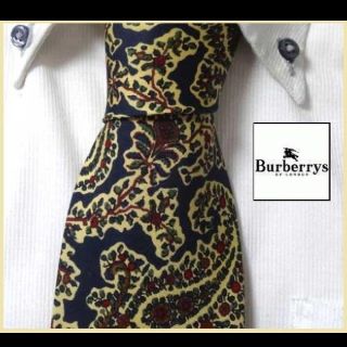 バーバリー(BURBERRY)の希少★バーバリーBURBERRYS★ペーズリー＆花柄高級ネクタイ★(ネクタイ)