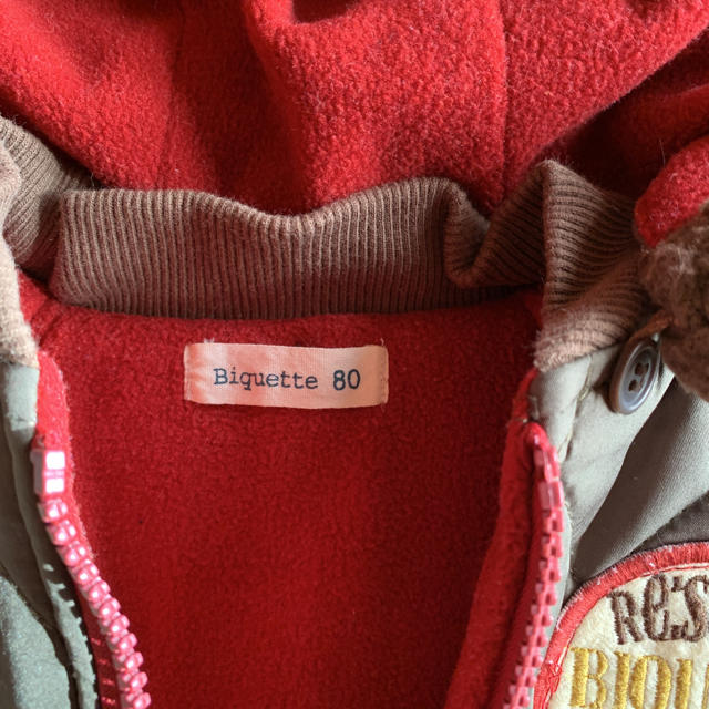 Biquette(ビケット)のBiquette ビケット ジャンパー コート アウター 80 キッズ/ベビー/マタニティのベビー服(~85cm)(ジャケット/コート)の商品写真