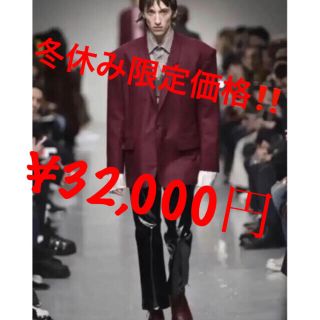 ジョンローレンスサリバン(JOHN LAWRENCE SULLIVAN)のJOHN LAWRENCE SULLIVAN 17aw フレアレザーパンツ 46(スラックス)