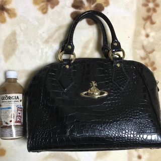 Vivienne Westwood クロコ ハンドバッグ 黒