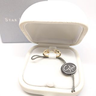 スタージュエリー(STAR JEWELRY)の【超美品】スタージュエリー　リング　K18YG　D0.02ct　7号(リング(指輪))