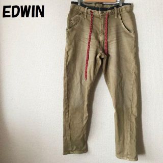 エドウィン(EDWIN)の【人気】エドウィン ジャージーズ ストレッチパンツ ベージュ 紐赤 サイズS(その他)