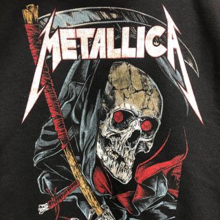 Metallica ジップパーカー オフィシャル 袖プリントあり