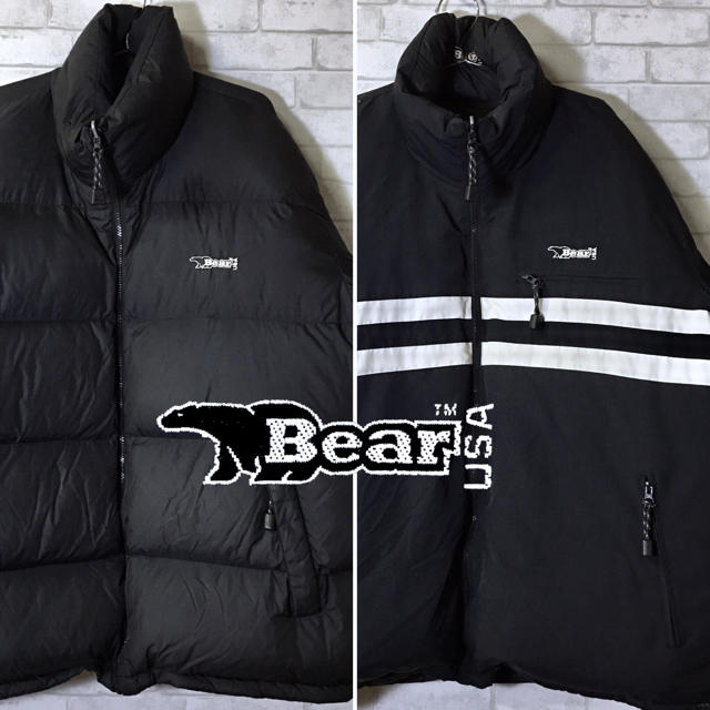 Bear USA リバーシブル グースダウン 肉厚大きいサイズ ジャケット L