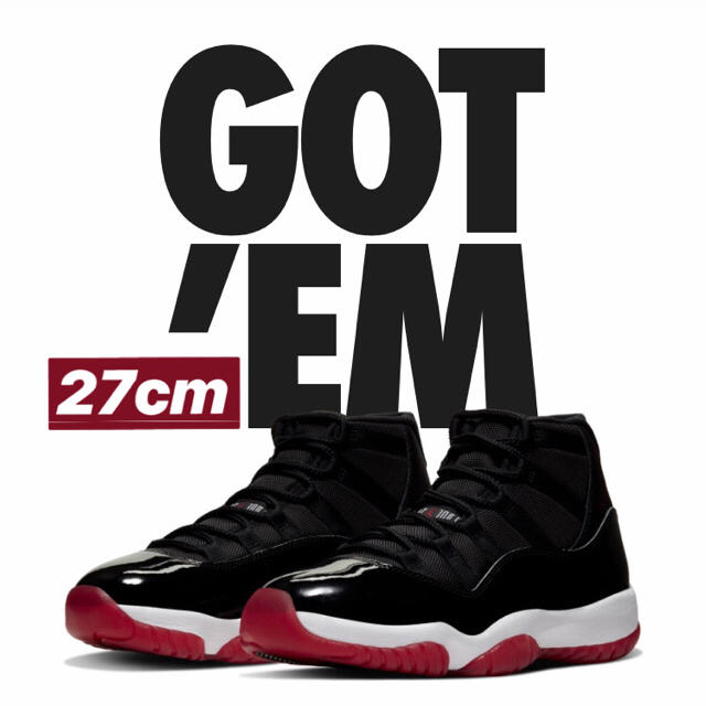 Air Jordan 11 Bred 2019, 27cm, Nikeメンズ