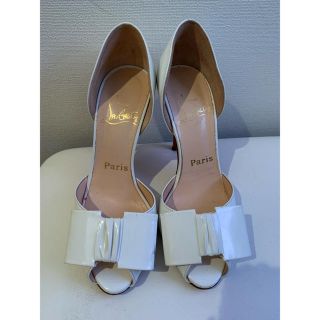 クリスチャンルブタン(Christian Louboutin)のクリスチャンルブタン エナメルリボンパンプス オープントゥ (ハイヒール/パンプス)