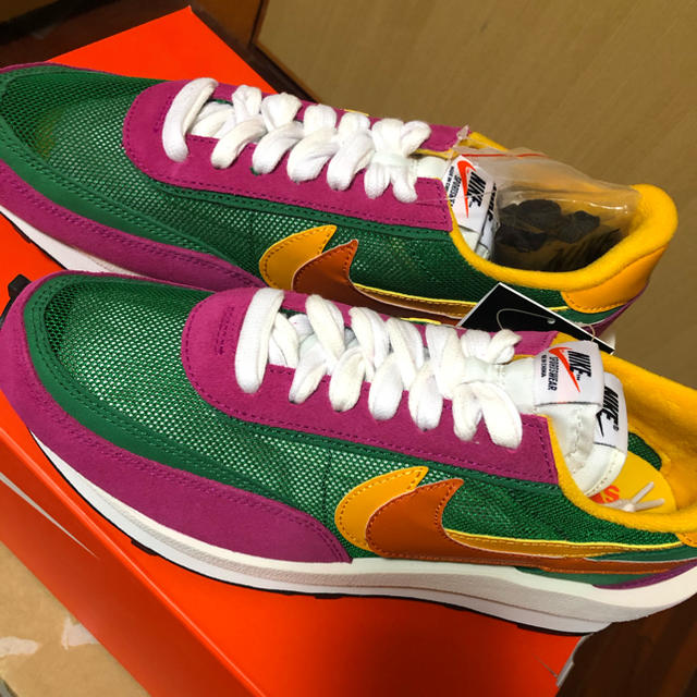 靴/シューズNike LD Waffle Sacai Green Purple