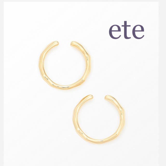ete(エテ)のete/エテ フープイヤリング ブランチ ゴールド レディースのアクセサリー(イヤリング)の商品写真