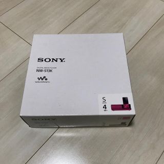 ウォークマン(WALKMAN)の新品未使用 SONY ウォークマン NW-S13K 4GB ピンク(ポータブルプレーヤー)