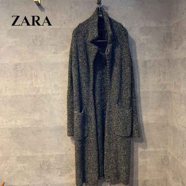 ZARA(ザラ)のZARA ロングニットコート レディースのジャケット/アウター(ニットコート)の商品写真