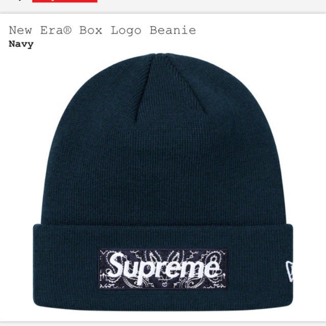 ニット帽/ビーニーsupreme New Era Box Logo Beanie