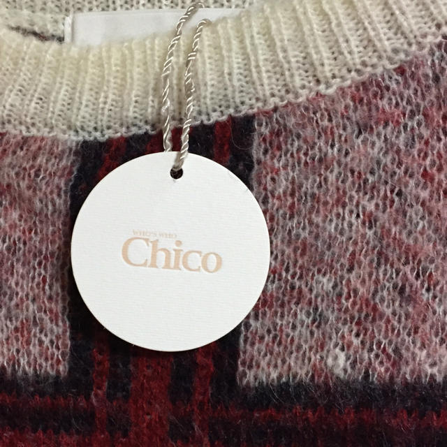 who's who Chico(フーズフーチコ)の❤︎最終価格❤︎新品タグ付き ニット レディースのトップス(ニット/セーター)の商品写真