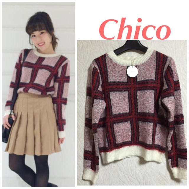 who's who Chico(フーズフーチコ)の❤︎最終価格❤︎新品タグ付き ニット レディースのトップス(ニット/セーター)の商品写真