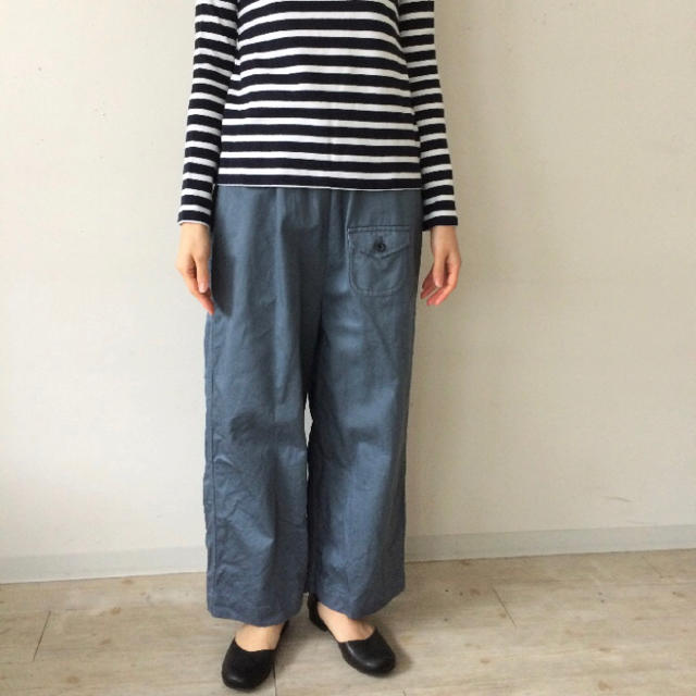 ゴーシュ カツラギボリューミーワイドパンツ 黒 カツラギワイドパンツ