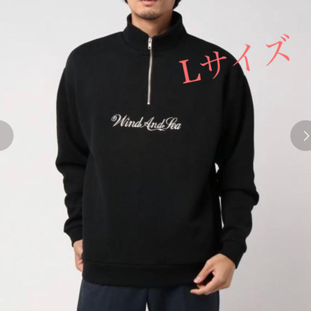 WIND AND SEA  HALF ZIP SWEAT SHIRTロンＴ