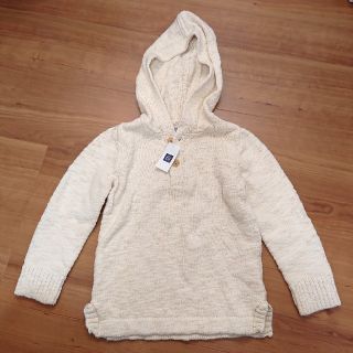 ベビーギャップ(babyGAP)の新品未使用☆baby gap ニットパーカー ホワイト(ニット)