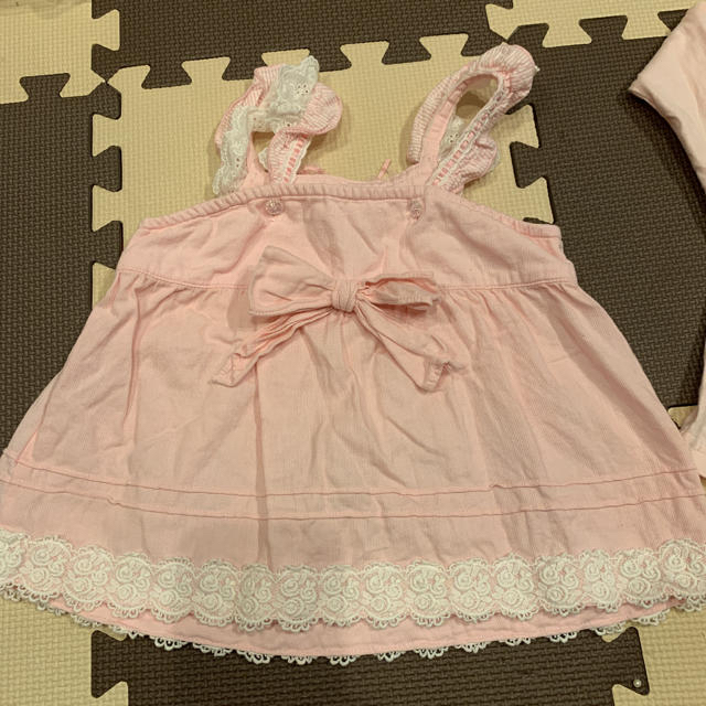 mezzo piano(メゾピアノ)のメゾピアノ　チュニック　 100 キッズ/ベビー/マタニティのキッズ服女の子用(90cm~)(Tシャツ/カットソー)の商品写真