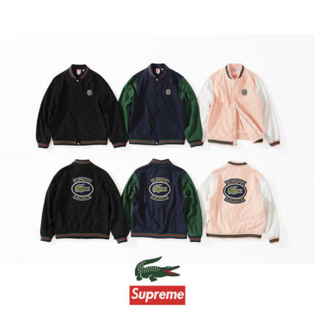 Supreme(シュプリーム)のsupreme × LACOSTE wool varsity jacket L メンズのジャケット/アウター(スタジャン)の商品写真